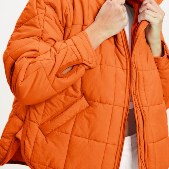 Zip Up Collared Neck Long Sleeve Jacket - Picture 5 of 16